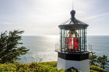 Fototapeta na wymiar Cape Meares Lighthouse in Oregon