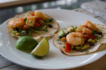 shrimp with rice