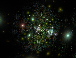 Obraz premium Imaginatory fractal abstract background Image