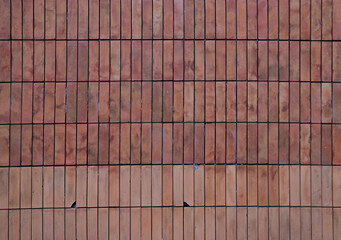 Old Red Brick wall is a block texture background for design and decoration.