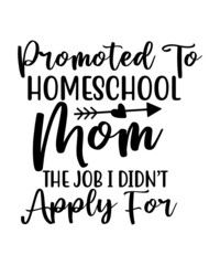 Homeschool SVG Bundle, Back to School Cut File, Kids' Home School Saying, Mom Design, Funny Kid's Quote, dxf eps png, Silhouette or Cricut,Home school 