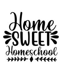 Homeschool SVG Bundle, Back to School Cut File, Kids' Home School Saying, Mom Design, Funny Kid's Quote, dxf eps png, Silhouette or Cricut,Home school 