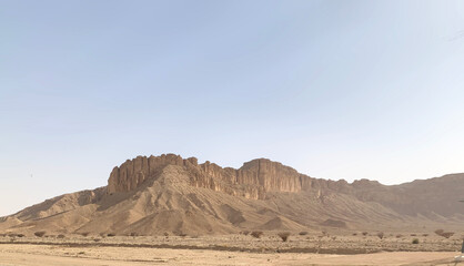 Fototapeta na wymiar Desert mountain Saudi Arabia 