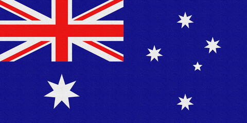 Fototapeta premium Illustration of the national flag of Australia