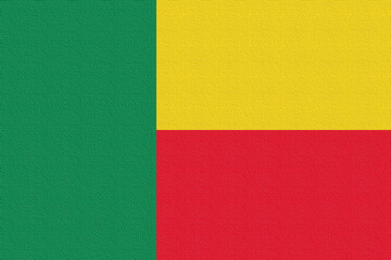 Illustration of the national flag of Benin