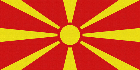 Illustration of the national flag of Macedonia