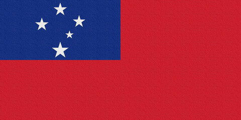 Illustration of the national flag of Samoa