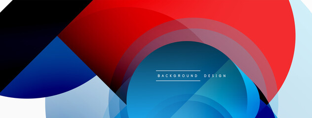 Obraz premium Geometrical minimal wallpaper. Geometric shapes. Vector illustration for wallpaper banner background or landing page