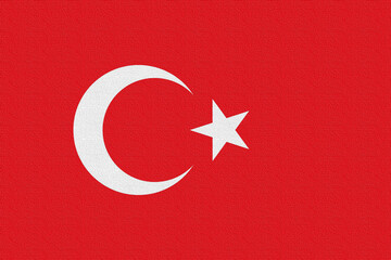 Illustration of the national flag of Turkey
