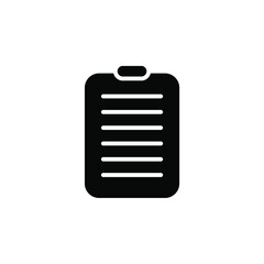Notes, Notepad, Notebook, Memo, Diary, Paper Solid Icon, Vector, Illustration, Logo Template. Suitable For Many Purposes.