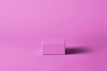 Blank podium for product display on pastel background