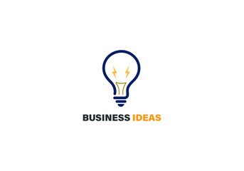 business idea and modern bulb logo design and icon design.