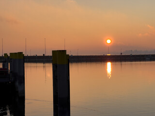 Obraz premium Bodensee bei Konstanz im Winter
