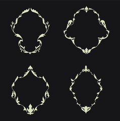 Victorian frame classical style for wedding