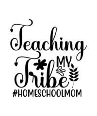 Homeschool SVG Bundle, Back to School Cut File, Kids' Home School Saying, Mom Design, Funny Kid's Quote, dxf eps png, Silhouette or Cricut,Home school Mama bundle svg