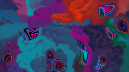 Fototapeta na wymiar Abstract multi-colored textured fantasy background.