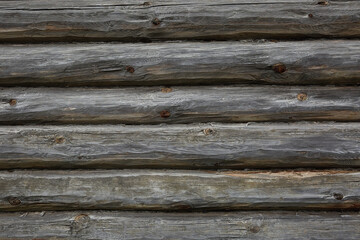Background surface of natural wood with an old pattern in brown. Texture
