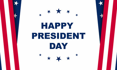 Fototapeta na wymiar President's Day Background Design. Banner, Poster, Greeting Card. Vector Illustration
