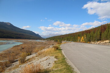 road in the mountains, Jasper National Park, Alberta