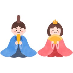 雛人形 イラスト素材