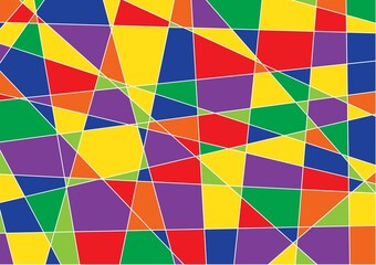 Abstract rainbow color polygon design design background. Vector illustration.