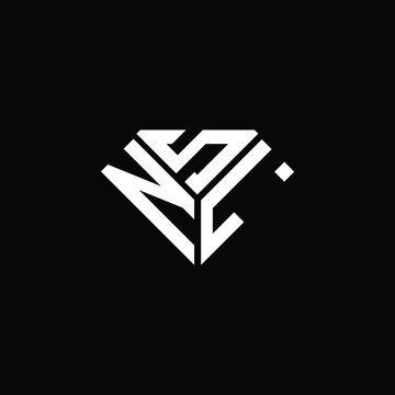 NSL letter logo creative design. NSL unique design