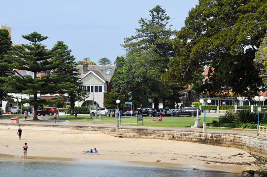 A view of Sydney Harbor near East Esplanade in Manly, NSW