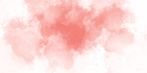 Abstract design watercolor picture painting illustration background. Abstract background with space. Abstract textures. Beautiful sky with clouds, pink coral watercolor toned