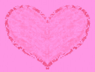 pink heart shape