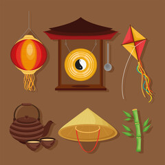 chinese culture six icons