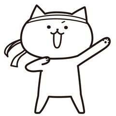 加工ok　ねこ素材No.115 応援 