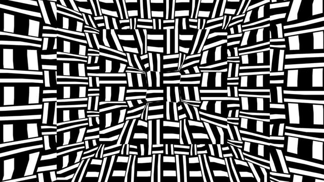 abstract background  with black and white stripes.seamless loop video.grunge stripes background  