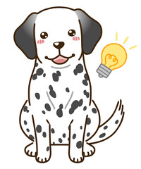 思い付くダルメシアン（ブラックホワイト）