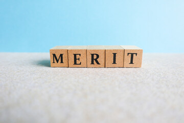 メリット・MERITの文字ブロックの背景素材