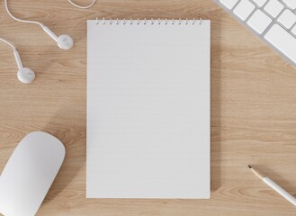 Mock up poster frame in modern interior background, living room, Scandinavian style, 3D render © pramote