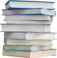 Pile of colorful school books