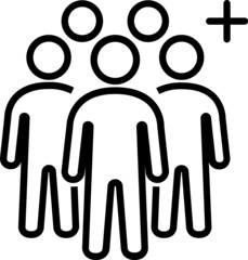 group of people line icon