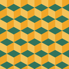 seamless geometric cube pattern