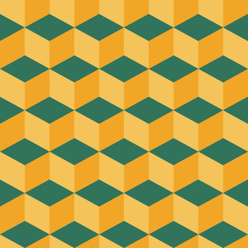 seamless geometric cube pattern