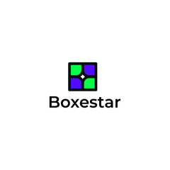Box Star Negative Space logo