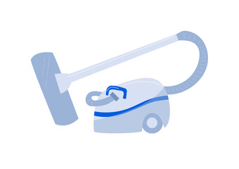 Vector cartoon style handheld vacuum cleaner isolated on white background. Cleaning tools. Illustration for a cleaning company