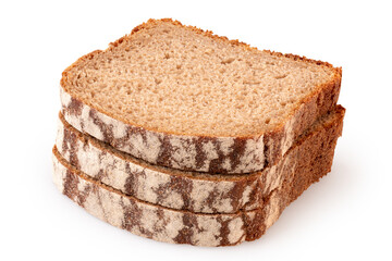 Slices of rye bread.