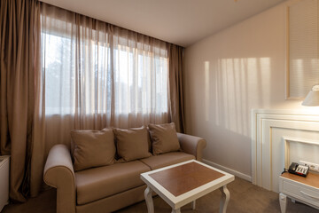 Interior of an empty hotel apartment