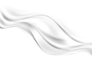 Awesome white and grey silk abstract background. Futuristic silver motion waves design. Web business decoration.