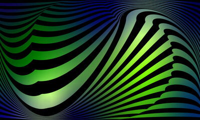 Dark abstract green and blue background. Bright neon colors. Vector design.