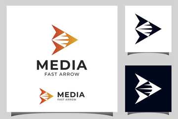 fast arrow logo element symbol for business Delivery logistic logo design