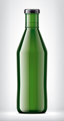 Color Glass Bottle on background. 