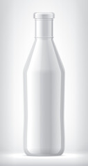 White Bottle on background. 