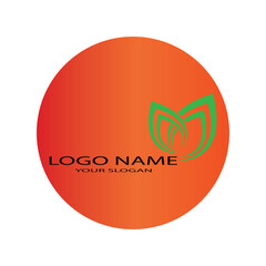 leaf logo icon vector design template