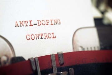 Anti-doping control concept - obrazy, fototapety, plakaty
